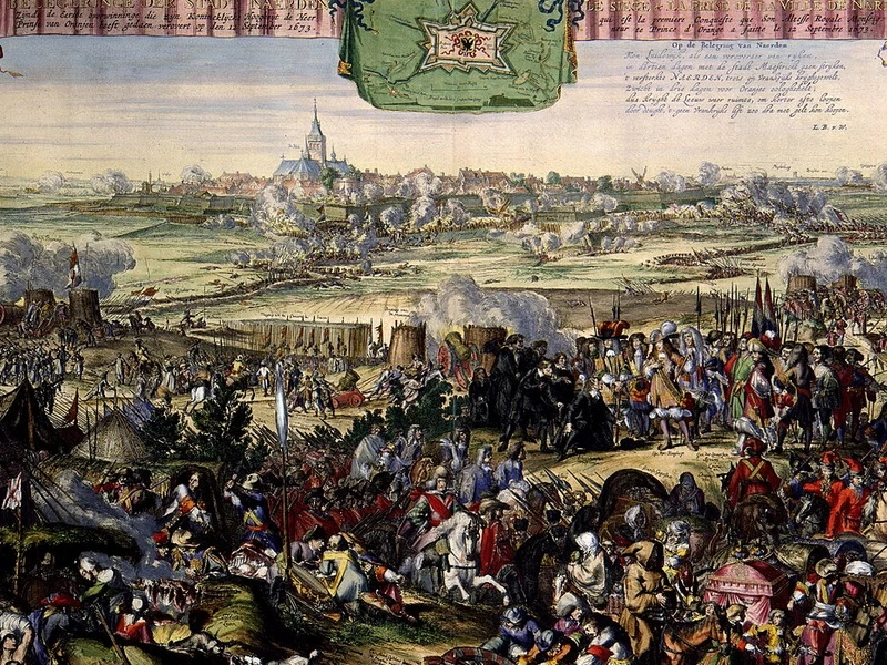 1645-Romeyn de Hooghe - La cattura di Naarden da parte degli olandesi guidati da Guglielmo III nel 1673